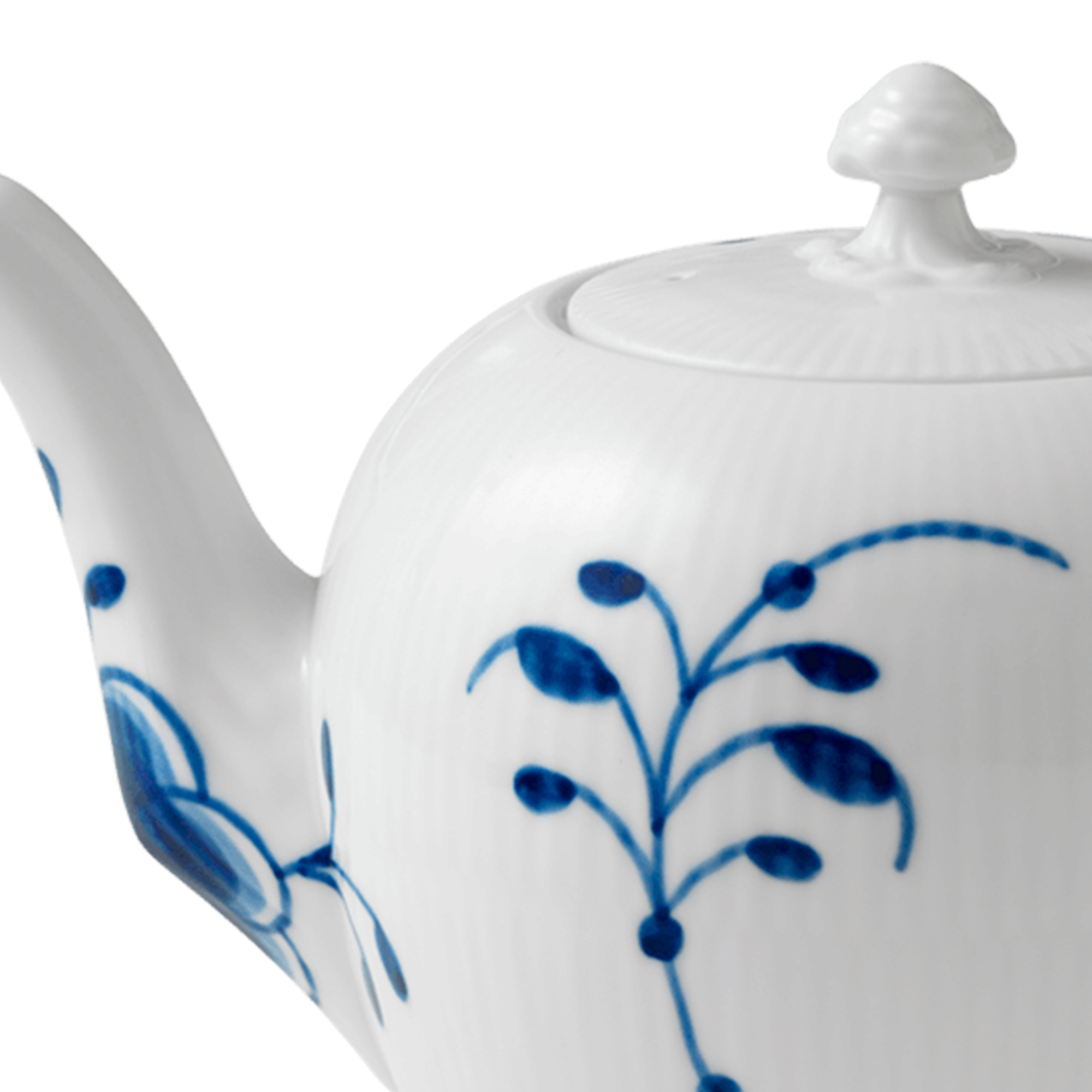 Zoom billed af Blå Mega Riflet Tekande 100 cl